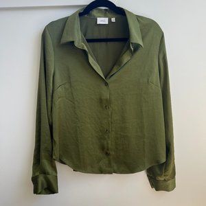 Aritzia - Wilfred Rizzo Shirt in Grotto Green Size M